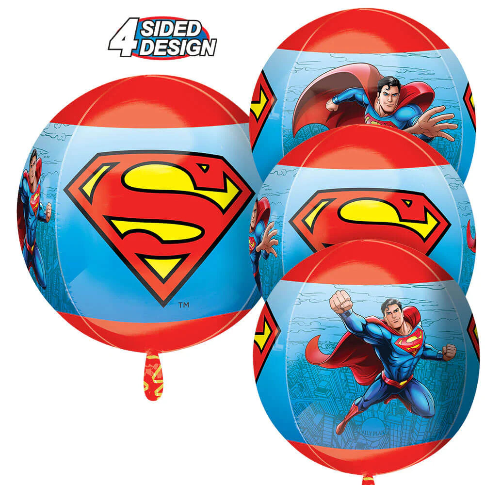Anagram 15" Superman Orbz Balloon